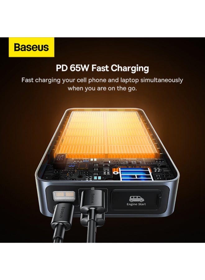 بيسوس جهاز بدء تشغيل السيارة سوبر إنيرجي برو+ بقوة 1600 أمبير، أسود، 3.2 × 16.3 × 9.4 سم CGNL070001 - Image 5